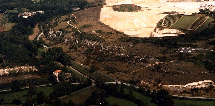 photo a�rienne du site